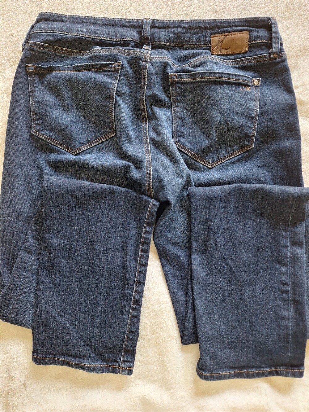 Mavi Emma Slim Boyfriend Dark Wash Stretch Denim Jeans Size 28 x 32 - Picture 9 of 9